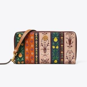 Tory Burch Printed Zip Continental Wallet